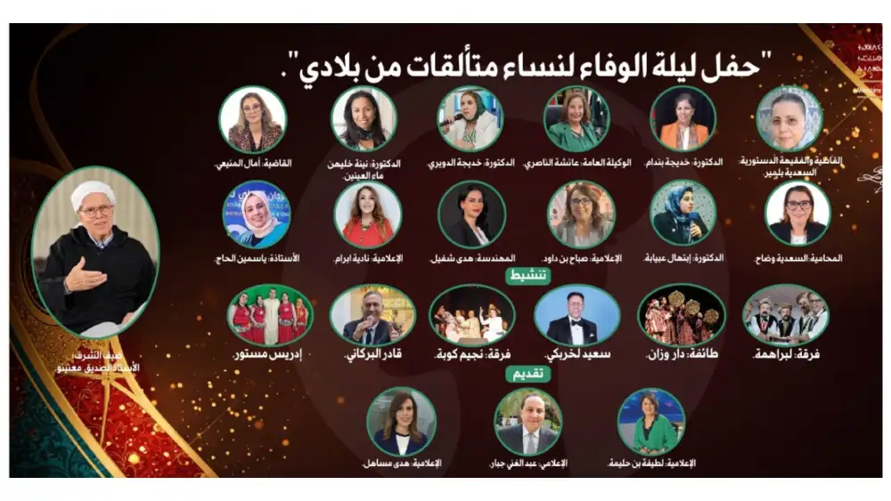 ليلة الوفاء .. تكريم نساء مغربيات رائدات في مختلف المجالات